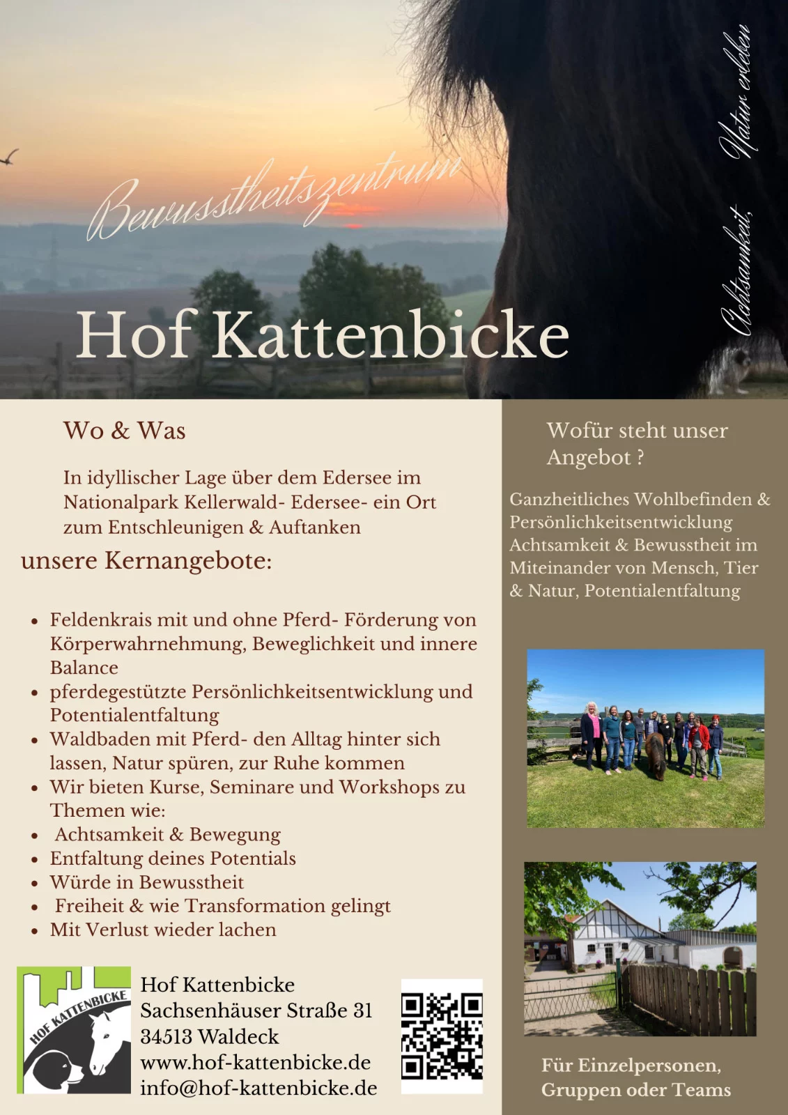 Sich selbst neu begegnen, entwickeln und ausrichten. Bewusstwerdung von Prozessen für Verbundenheit und Freiheit.