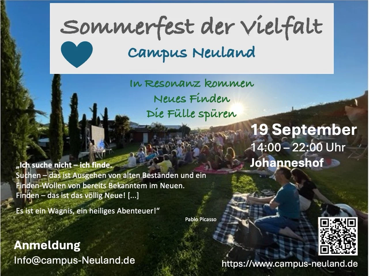 Ein Sommerfest von Menschen für Menschen….