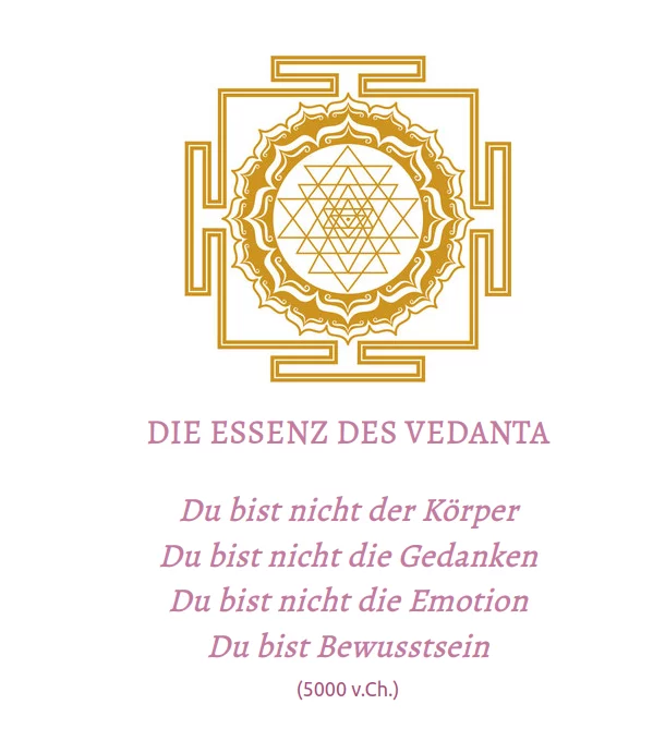 Vedanta lädt uns ein mit der Selbsterforschung zu beginnen